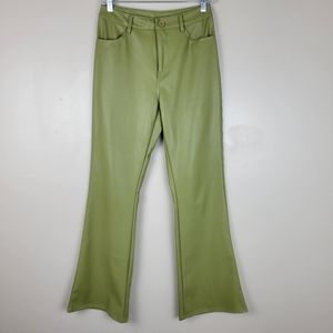 Blush Boutique Flare Leather Pants